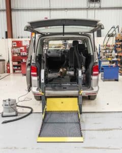 Lewis Reed Group | UK Supplier of Wheelchair Accessible Vehicles | WAV in workshop