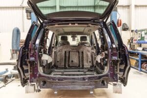 Lewis Reed Group | UK Supplier of Wheelchair Accessible Vehicles | WAV during conversion process