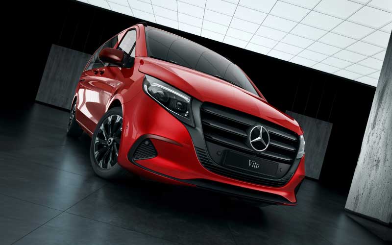 Lewis Reed Group | UK Supplier of Wheelchair Accessible Vehicles | Red Mercedes-Benz Vito